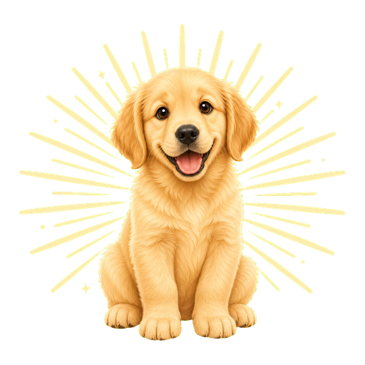 Happy puppy credit pack illustration